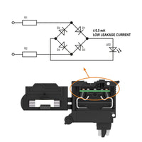 BORNE PORTA FUSIBLE A2T 4MM FS-FT 60-150V BK NEGRO - 2816990000