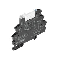 RELE CON BASE TRZ 120VUC 1CO 6A PULSADOR NO - 1122920000