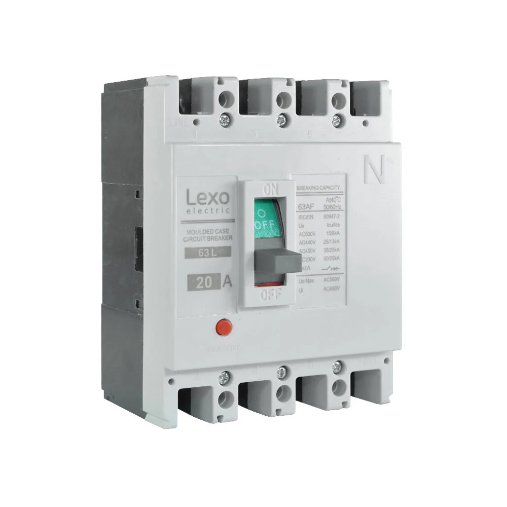 Interruptor caja moldeada fija LEXO 63L 4P 20A 25KA - 5114020