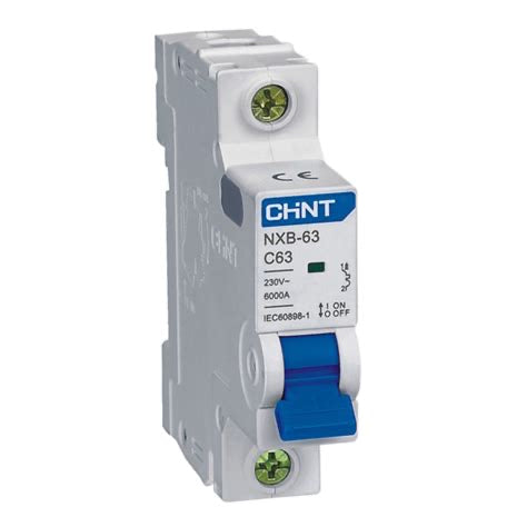 Interruptor Automático CHINT NXB-63 1P 4A 6kA Curva C con Certificación SEC – Código 070101004CH