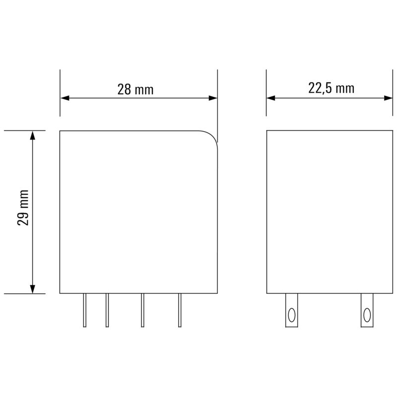 RELE RCM270615 2 CONTACTOS 115V AC 12A PULSADOR SI - 8689800000