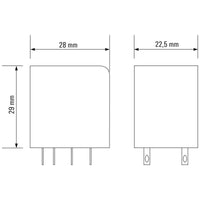 RELE RCM270615 2 CONTACTOS 115V AC 12A PULSADOR SI - 8689800000