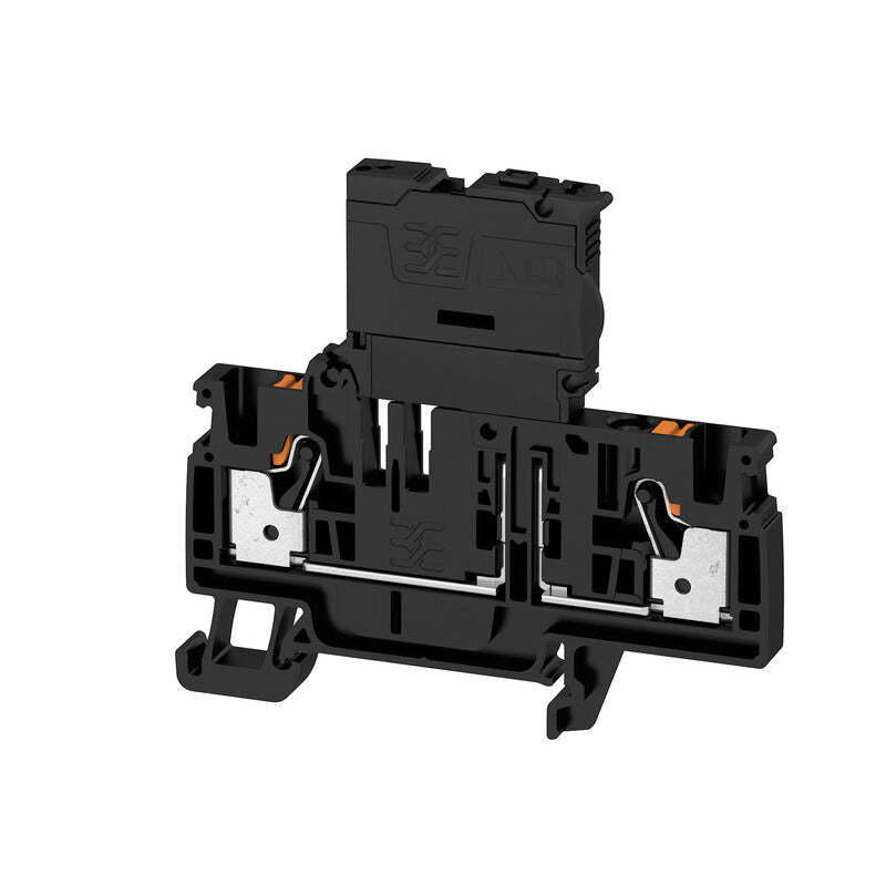 BORNE PORTA FUSIBLE PUSH IN AFS 4MM 2C 60-150V BK NEGRO - 2434380000