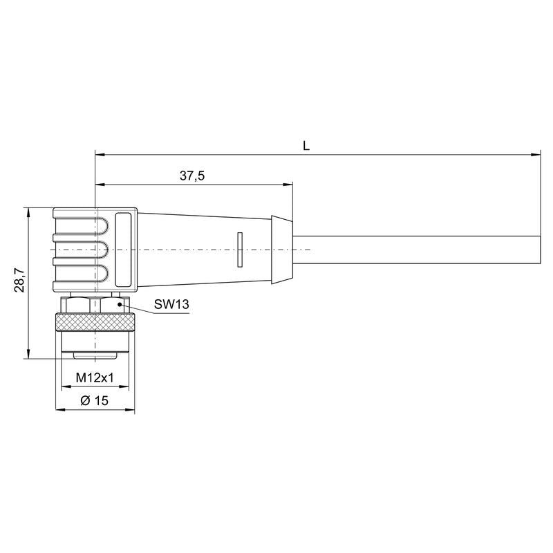 CABLE PARA SENSOR Y ACTUADOR SAIL-M12BM-8S10U - 1275471000