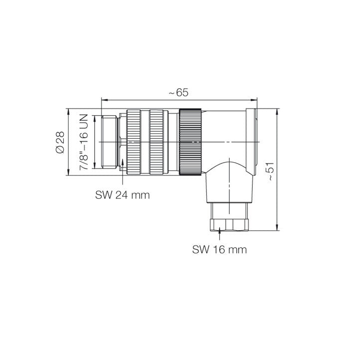 CONECTOR ACOPLABLE SAISW-4/9-7/8 - 1808830000