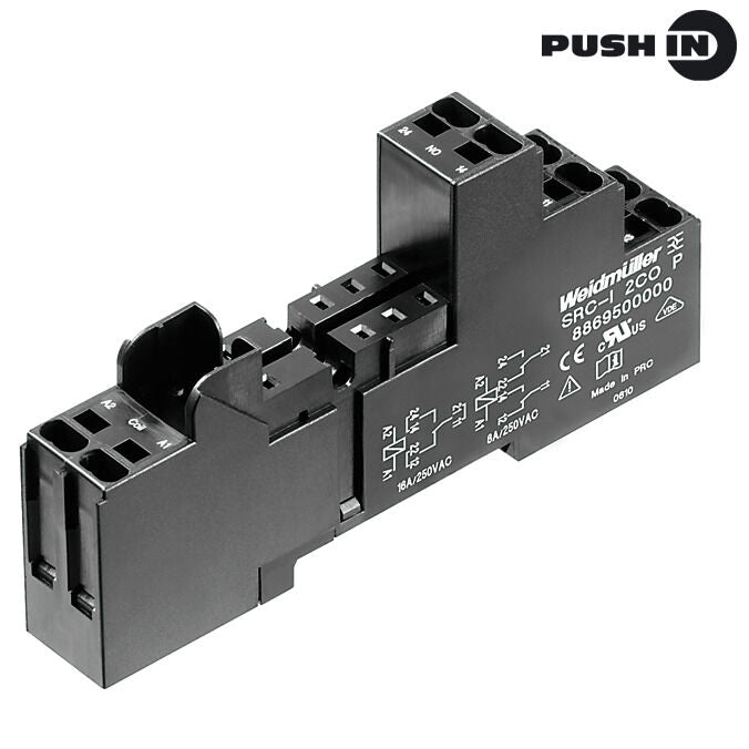 BASE PORTA RELES SRC-I 2CO P KKZ2 8A PUSH IN - 8869500000