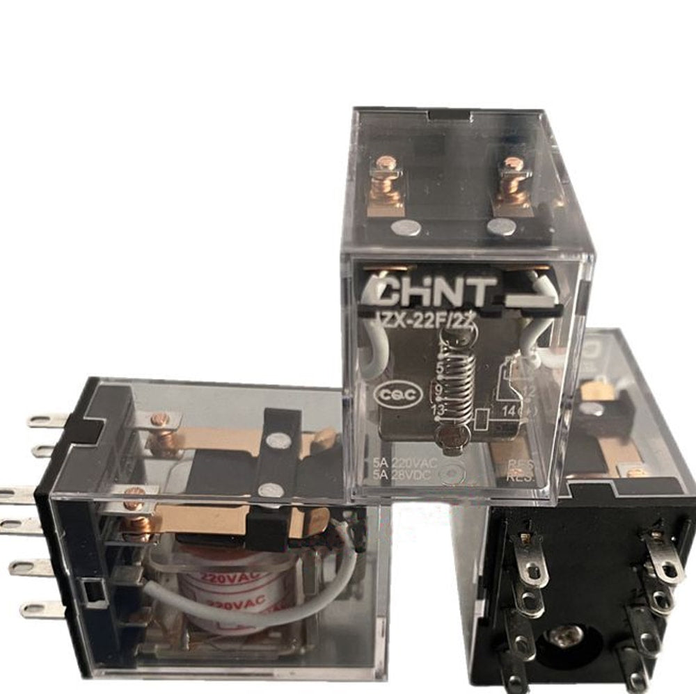 Minirrelé CHINT JZX-22F/D/220CA-4ZS/6 220 VAC 4NA/NC con Indicador LED – Código 0533080034CH