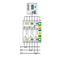 Borne interruptor para circuito de medida UTME 6 – 6 mm², 500 V, 30 A, conexión por tornillo, color gris