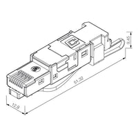 CONECTOR MACHO IDC RJ45, CAT.6A, 8 NUCLEOS, 4 NUCLEOS - 1963600000