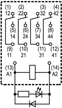 RCM570AC4 RELÉ - 8957170000
