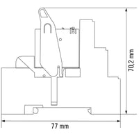 RELE CON BASE RCIKIT 24VDC 2CO LD/PB PULSADOR SI - 8881610000