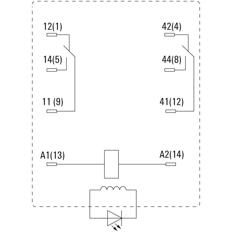 RELE DRM270730LT 2CONT CONMUTADO 230V AC 10A ENCHUFABLE - 7760056076