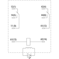 RELE DRM270730LT 2CONT CONMUTADO 230V AC 10A ENCHUFABLE - 7760056076