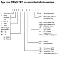 RELE CON BASE TRP 24VDC 1CO 6A PULSADOR NO - 2618000000