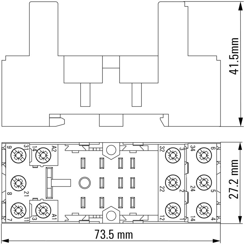 BASE PORTA RELES SCM-I 3CO N 10A - 8869410000