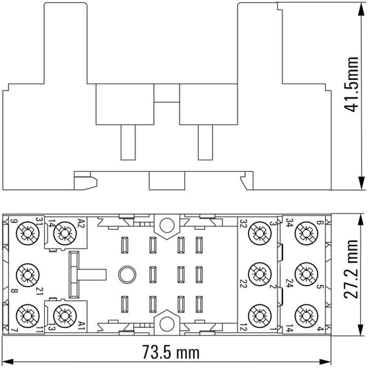 BASE PORTA RELES SCM-I 3CO N 10A - 8869410000