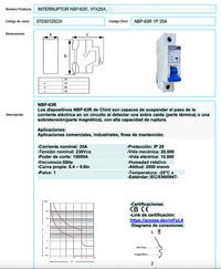 Interruptor Termomagnético CHINT 1P 20A 15kA Curva C – Código 07030120CH