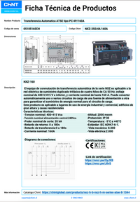 Transferencia Automática CHINT NXZ-250/4A 160A 400V 4P con Breaker y Relé – Código 05105160CH