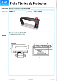 Manopla extractora para fusibles NH CHINT – Código 1905001CH