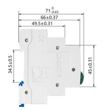 Piloto LED Montaje Riel DIN CHINT ND9‑1/G Verde 230 VAC/DC 20 mA – Código 2507501CH