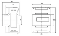 Medidor de Energía Trifásico CHINT DSSU/DTSU666 DIN‑Rail 3×220‑380 V 5(80) A RS‑485 Modbus – Código 2713421CH