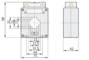 Transformador de Corriente CHINT BH‑0.66 30I B 100/5 A Clase 0.5 – Código 2901009CH
