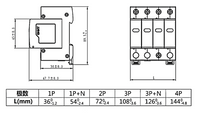 Supresor de Transiente CHINT NU6‑ⅡG 1P+N 385 VAC Imax 40 kA Indicador – Código 6105003CH