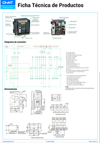 Interruptor en Caja Abierta CHINT NA1-2000X-2000M/4P 800–2000 A Electrónico Motorizado AC 220/230 V – Código 071171051CH