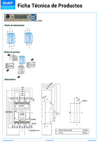 Interruptor Automático en Caja Moldeada CHINT NM8N-1600Q EM 4P 400–1000 A 415 V 70 kA Motorizado AC 230 V – Código 070274071000CH