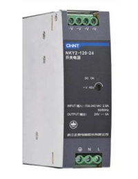 Fuente de Poder CHINT NKY2-240-24 24 V DC 10 A 240 W Entrada 90–264 V AC Montaje en Riel DIN – Código 610924100CH