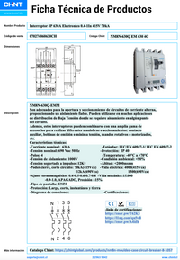 Interruptor Electrónico CHINT NM8N-630Q 4P 630A 70kA 415V – Código 070274060630CH