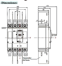 Interruptor Termomagnético CHINT NM8N-800Q 4P 630A 70kA 415V – Código 07024060630CH