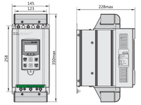 Partidor Suave CHINT NJR2-37ZX 37 kW 70 A 380 V con Bypass y Control 230 V – Código 11171070CH