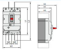 Interruptor Automático CHINT NM8-800H 3P 630 A 415 V 70 kA Ajuste 0.8–1 In – Código 072236363CH