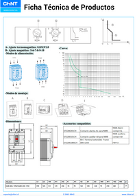 Interruptor Automático CHINT NM8-800H 3P 630 A 415 V 70 kA Ajuste 0.8–1 In – Código 072236363CH
