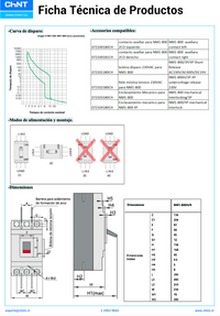 Interruptor Termomagnético CHINT NM1-800H 3P 800A Fijo 415V 60kA – Código 072136380CH