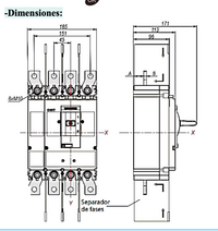 Interruptor Termomagnético CHINT NM8N-400S 4P 350A 415V 50kA 0.7–1In – Código 07024040350CH