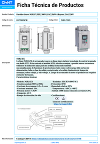 Partidor Suave CHINT NJR2-7,5ZX 380V 15A 7,5kW con Bypass y Control 230V – Código 11171015CH