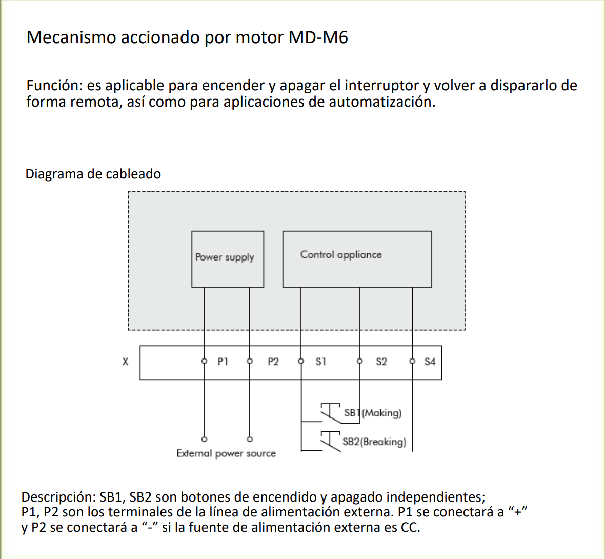 Mecanismo Motorizado CHINT NXM(S)-1000 DC220 V/AC230 V MD-M6 D3/A1 – Código 072120764CH