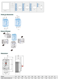 Interruptor Termomagnético MCCB NM8S-250S 3P 250 A 50 kA – Código 072263225CH