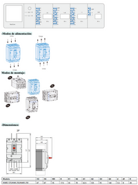 Interruptor Termomagnético MCCB NM8S-250H 3P 250 A 70 kA – Código 072263325CH