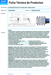 Conmutador Modular CHINT NH40S-160/4CSWF 4P 100 A – Código 1704430160CH