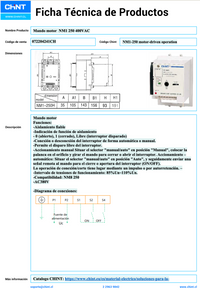 Mecanismo Motorizado CHINT para NM1-250 AC400V – Código 072204241CH