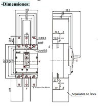 Interruptor Termomagnético CHINT NM8N-250S 3P 160A 415V 50 kA – Código 07023020160CH