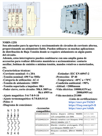 Interruptor Termomagnético CHINT NM8N-125C 4P 20A 415V 36 kA – Código 07224020020CH