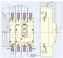 Interruptor Termomagnético CHINT NM8N-125C 4P 100A 415V 36 kA – Código 07224020100CH