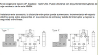 Terminales Extendidos CHINT FCP25-M8 3P para NM8N 1000/1250 – Código 0722053100CH