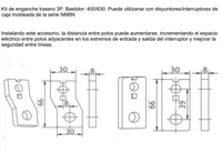 Terminales Extendidos CHINT para Interruptor NM8N 400/630 – 3 Polos – FCP23-M8 – Código 0722053040CH