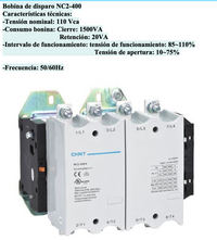 Bobina CHINT 110 V AC para Contactor NC2-400 – Código 030884400CH