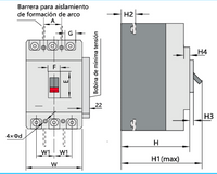 Interruptor Automático CHINT NM1-63H 3P 20A 35kA Fijo – Código 072141220CH